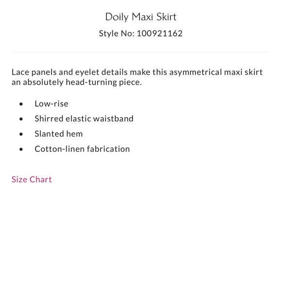 NWOT Free People Doiley Maxi Skirt - Picture 5 of 10